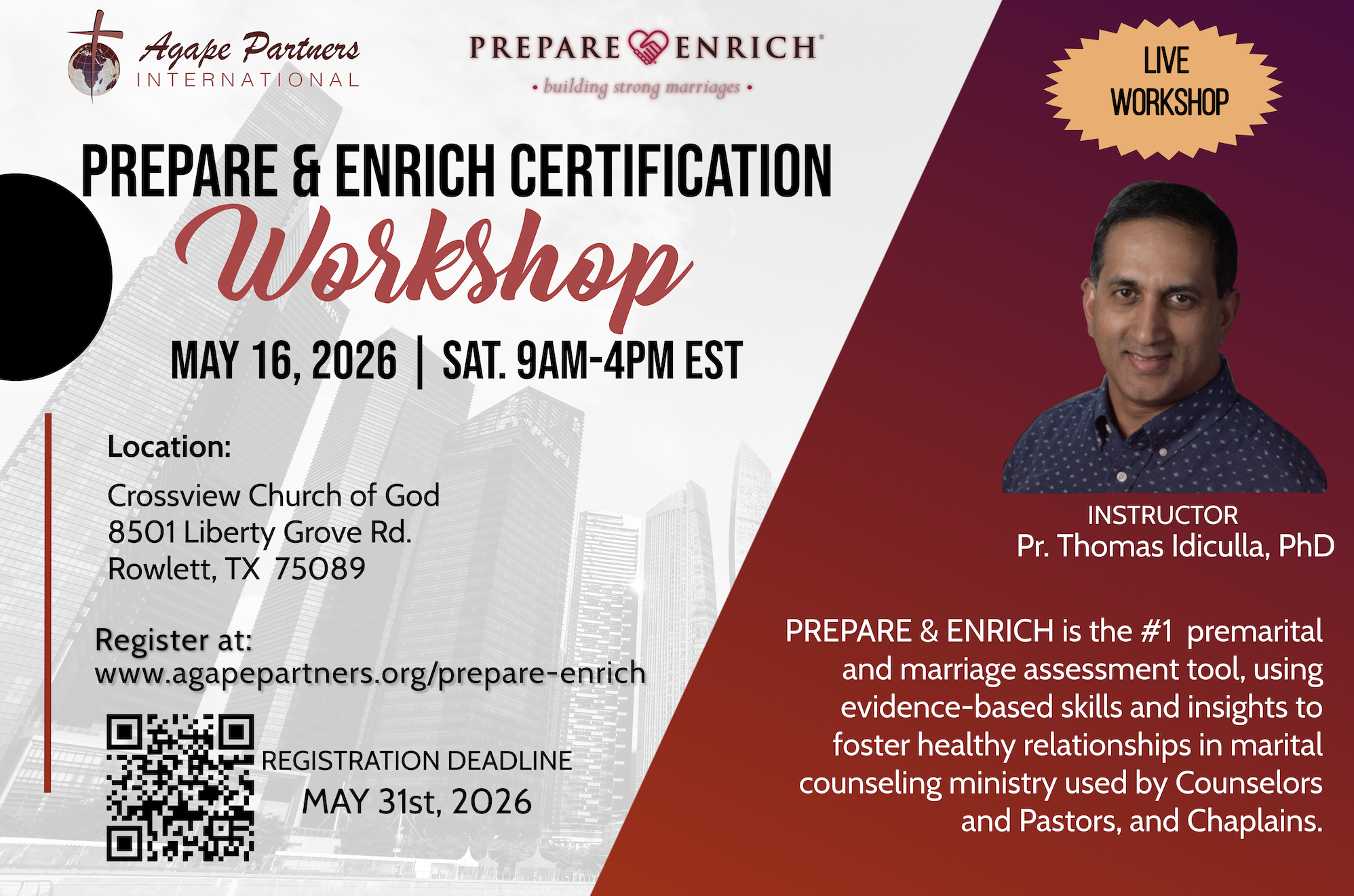 PREPARE/ENRICH Facilitator Certification Workshop — Flyer